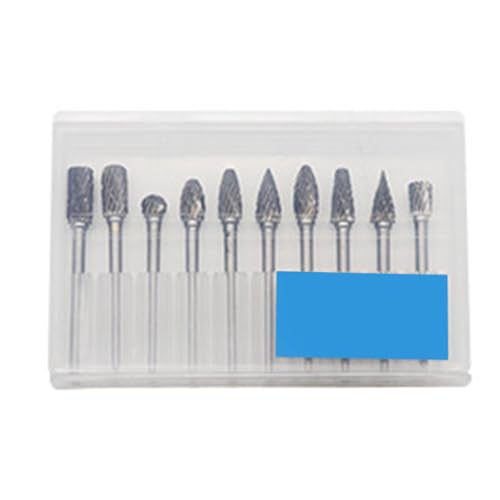 10 Pieces Legierte Stahl Rotationsfeiern Burrs Doppelgewinde Schleifkopf Für Holzbearbeitung Metallschnitzgravur Burr Bit von ANMITI