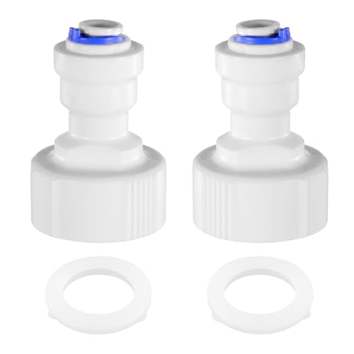 2 Teile Kunststoffwasserfilteranschlüsse Leckdosendesign Adapter Für Umgekehrte Osmosesysteme Aquarien Geschirrspülern Küchenarmatur Wasserfilterzubehör von ANMITI