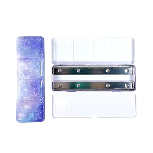 24 Well Metallfarbenpalette Hülle Aquarellfarbe Mit Deckel Aquarell Tablett Für Öl Acryl Gouaches Farben Farben von ANMITI