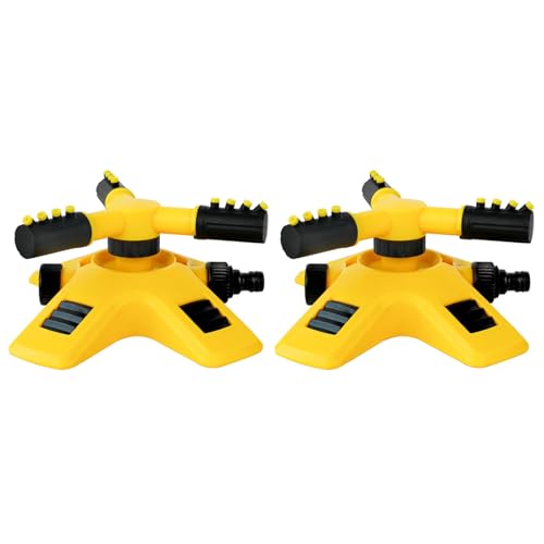 ANMITI 360 Grad Automatische Rotierende Gartengarten Großflächenabdeckung Wasser Sprinkler Bewässerung Wassersprühverteilung Einstellbare Sprinklergartenbewässerung von ANMITI