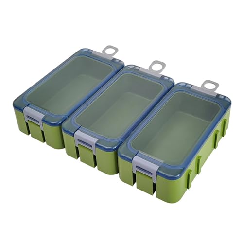 3pcs Tragbare Tackle Box Organisatoren Plastikfische Haken Künstliche Köder Aufbewahrung Leuchtend Fischendes Accessoire Fishing Accessoire Box von ANMITI