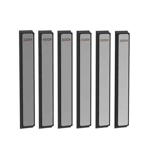 6pcs Küchenschärfungssysteme Schleifsteinschneider Spitzer Grit #180#400#1500#3000 Schneiderstein von ANMITI