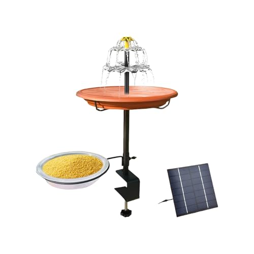 ABS Metal 160L/H Bird Bad Fountain Solar Betriebenes Wasser Merkmal Für Outdoor Vogelbeobachtung Enthusiasten Solar Angetriebene Badpumpen von ANMITI