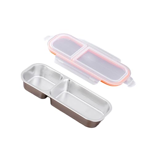 ANMITI 304 Edelstahl Lunchbox Mit Mehrkompartiment Design Lebensmittel Aufbewahrungsboxen Deckel Für Büroschule Picknick ANMITI 304 Edelstahl Lunchbox Mit Mehrkompartiment Design Lebensmittel Aufbewahrungsboxen Deckel Für Büroschule Picknick von ANMITI