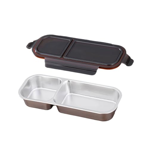 ANMITI 304 Edelstahl Lunchbox Mit Mehrkompartiment Design Lebensmittel Aufbewahrungsboxen Deckel Für Büroschule Picknick ANMITI 304 Edelstahl Lunchbox Mit Mehrkompartiment Design Lebensmittel Aufbewahrungsboxen Deckel Für Büroschule Picknick von ANMITI