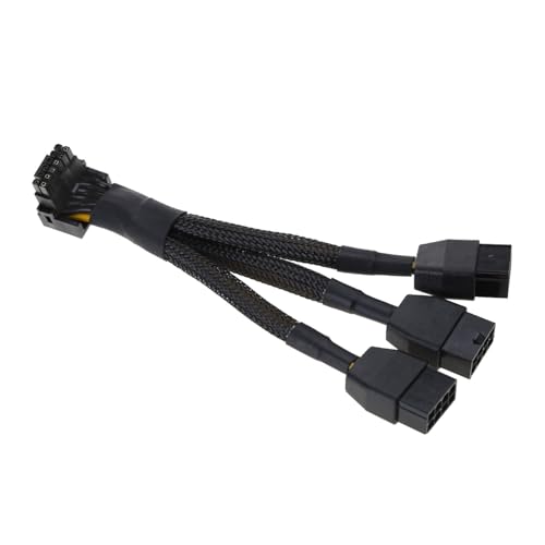 ANMITI 3x8pin Bis 16Pin 12+4Pin GPU Adapter Kabel Stromkabel Für Die Space Management Und Effiziente Stromversorgung Computerfall von ANMITI