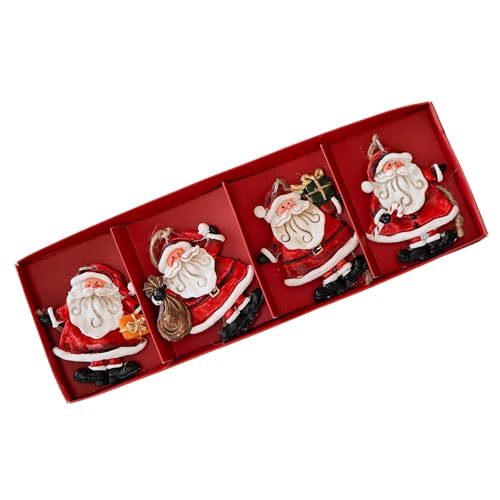 ANMITI 4pcs Weihnachtsharz Miniaturstatuen Dekorative Weihnachtsmann/Schneemann Figuren Ideal Für Terrarien Und Tischplatten Displays Miniatur Weihnachtsfiguren Set ANMITI 4pcs Weihnachtsharz Miniaturstatuen Dekorative Weihnachtsmann/Schneemann Figuren Ideal Für Terrarien Und Tischplatten Displays Miniatur Weihnachtsfiguren Set von ANMITI