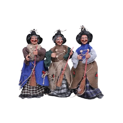 ANMITI Hexenfigur Dekoration Mit Klangeffekt Und Leuchtendem LED Auge Für Die Themenbezogenen Party Mittelstücke Einspeisen Hausdekoration Elektronische Hexendekoration von ANMITI