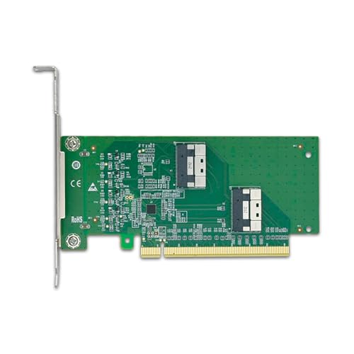 ANMITI Hochgeschwindiger PCIexpress X16 Adapter 2 Slimsas SFF 8654 8I Adapter Für Computerkonnektivität Verbessert Die Leistungen ANMITI Hochgeschwindiger PCIexpress X16 Adapter 2 Slimsas SFF 8654 8I Adapter Für Computerkonnektivität Verbessert Die Leistungen von ANMITI