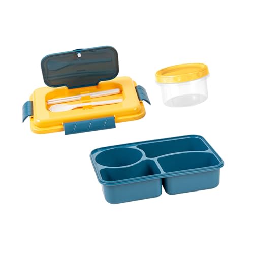 ANMITI Lebensmittelbehälter Mit Geteilten Fächern Suppe Schüssel Utensilien Mikrowelle Safe Plastik Buntkasten Für Heimbüro Reisefreundlicher Mahlzeiten Mit Utensilien ANMITI Lebensmittelbehälter Mit Geteilten Fächern Suppe Schüssel Utensilien Mikrowelle Safe Plastik Buntkasten Für Heimbüro Reisefreundlicher Mahlzeiten Mit Utensilien von ANMITI