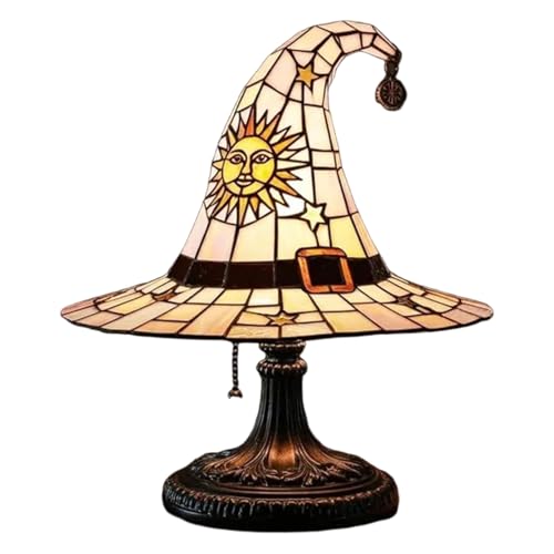 ANMITI Leuchtende Hexenhut Lampe Hexenhut Nacht Licht Harzbetten Nachtleuchte Lampe Für Kinderzimmer Schlafzimmer Dekoration Themenzimmer Dekoration von ANMITI