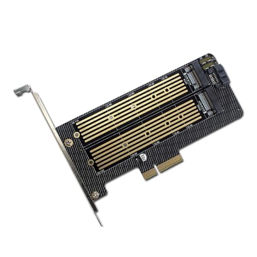ANMITI NVME Festplattenadapter Doppelte Festkörper Zustände Disk Expansionskarte Unterstützt M Key B Key PCIe NVME Karte von ANMITI