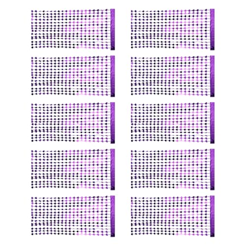 ANMITI Packung 10pcs Silber Herzfolienvorhänge Für Partydekorationen Romantik Foto Hintergründe 1x2m Effiziente Haustierfilm Jubiläum Feier Folien Hintergrund von ANMITI