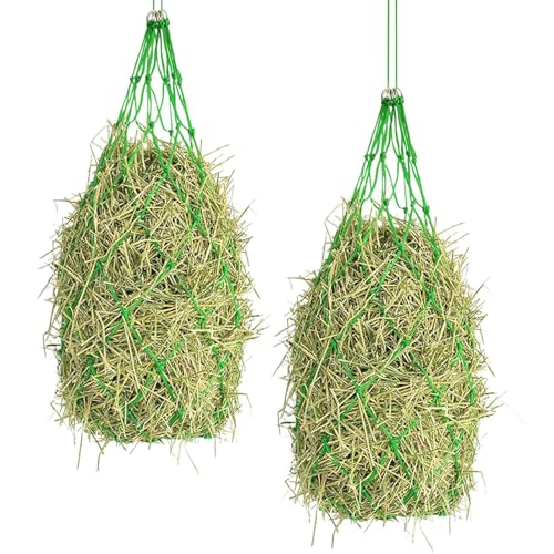 ANMITI Packung Von 2 Nylon Slow Feed Stroh Netto 40 Zoll Ziegenfuttertaschen Für Gesunde Verdauung Kontrollkontrolle Pferdsziege Verdauung Gesundheit Hays Bag ANMITI Packung Von 2 Nylon Slow Feed Stroh Netto 40 Zoll Ziegenfuttertaschen Für Gesunde Verdauung Kontrollkontrolle Pferdsziege Verdauung Gesundheit Hays Bag von ANMITI