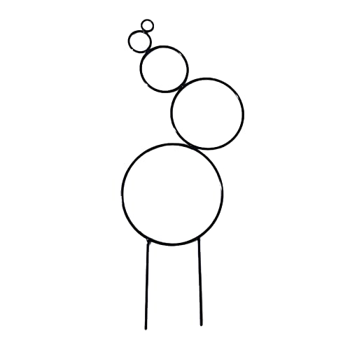 ANMITI Runde Garten Gitter 14 Zoll Hohe Pflanzenstütze Für Klettern Von Rebblumenständer Rack Gitter Steckte Pflanze Zimmerpflanze Kletterstange Säuglinge von ANMITI