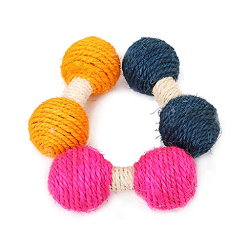 ANMITI Spielzeugbälle Für Kätzchen Training Und Spielen Von Sisal Seil Web Ball Pet Suspendiert Web Ball Bälle Für Innenkatzen von ANMITI