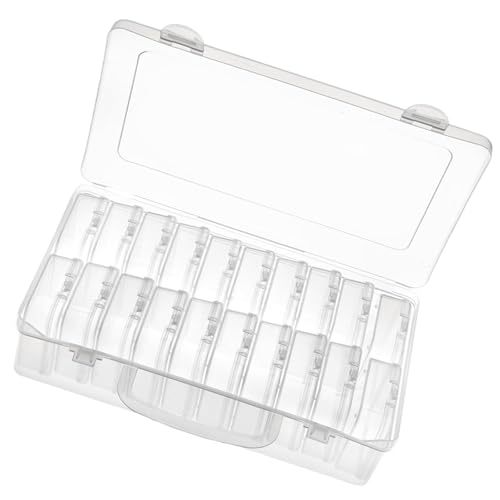 ANMITI Staubsichere Handwerksorganisatoren Verschiedene Slot Clear Boxes Stapelbare Designs Für Projekte Die Kleine Gegenstände Täglich Fischen ANMITI Staubsichere Handwerksorganisatoren Verschiedene Slot Clear Boxes Stapelbare Designs Für Projekte Die Kleine Gegenstände Täglich Fischen von ANMITI