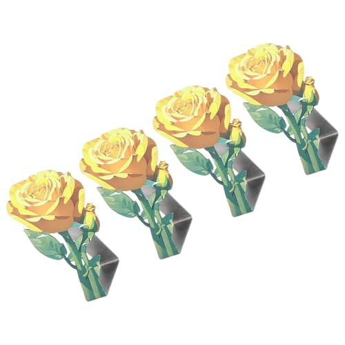 ANMITI Tischdecke Aus Edelstahl Mit Rosenblumen Design Blumenstuchsklammern Dekorative Befestigungselemente Langlebige ANMITI Tischdecke Aus Edelstahl Mit Rosenblumen Design Blumenstuchsklammern Dekorative Befestigungselemente Langlebige von ANMITI
