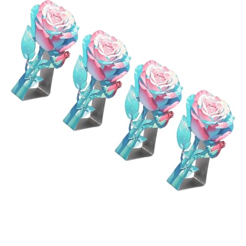 ANMITI Tischdecke Aus Edelstahl Mit Rosenblumen Design Blumenstuchsklammern Dekorative Befestigungselemente Langlebige ANMITI Tischdecke Aus Edelstahl Mit Rosenblumen Design Blumenstuchsklammern Dekorative Befestigungselemente Langlebige von ANMITI