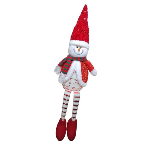 ANMITI Weihnachten Plüsch Desktop Orament Santa Rentier Schneemann Sitzende Figuren Tabletop Dekoration Für Mantel Kinderzimmer Weihnachten Charakterfiguren von ANMITI