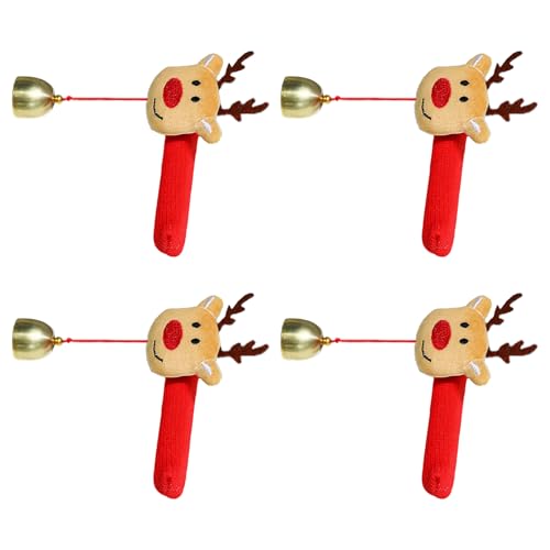ANMITI Weihnachtstür Griffschutz Mit Hängenden Glocken Set Aus 4 Wiederverwendbaren Tuchabdeckungen Für Winter Home Decors Urlaub Türgriff Beschützer ANMITI Weihnachtstür Griffschutz Mit Hängenden Glocken Set Aus 4 Wiederverwendbaren Tuchabdeckungen Für Winter Home Decors Urlaub Türgriff Beschützer von ANMITI