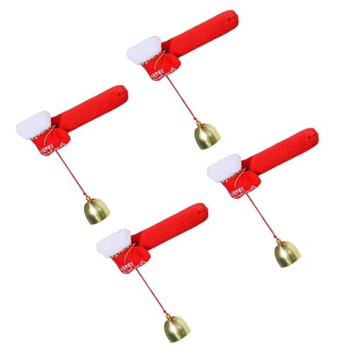 ANMITI Weihnachtstür Griffschutz Mit Hängenden Glocken Set Aus 4 Wiederverwendbaren Tuchabdeckungen Für Winter Home Decors Urlaub Türgriff Beschützer ANMITI Weihnachtstür Griffschutz Mit Hängenden Glocken Set Aus 4 Wiederverwendbaren Tuchabdeckungen Für Winter Home Decors Urlaub Türgriff Beschützer von ANMITI