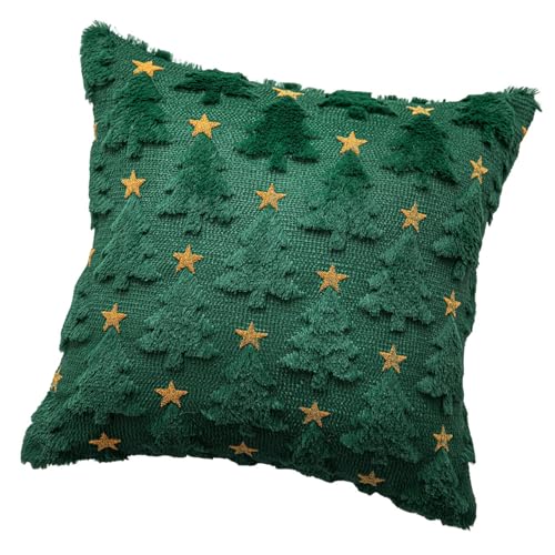 ANMITI Weihnachtswurf Kissenbezüge 45x45 cm Festival Sofa Stuhl Kissen Kissen Für Wohnzimmer Schlafzimmer Weihnachtskissen Cover von ANMITI
