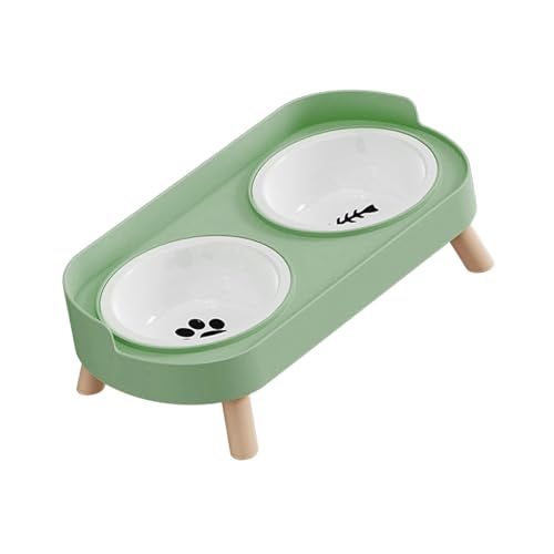 ANMITI Doppelschüssel Keramik Haustier Feeder Für Hundekatzen Kratzfest Leicht Zu Reinigen Fütterungsgerichte Mit Erhöhtem Design Haustier Fütterungsschale ANMITI Doppelschüssel Keramik Haustier Feeder Für Hundekatzen Kratzfest Leicht Zu Reinigen Fütterungsgerichte Mit Erhöhtem Design Haustier Fütterungsschale von ANMITI