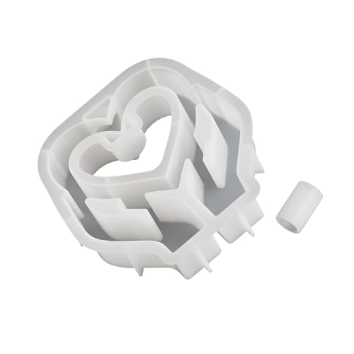 Epoxidharzformen Herzform Handgefertigtes Handwerk Liefert Silikonformen Zur Erzeugung Von Miniaturhydroponik Pflanzenhalter Testrohrvase Vase Form von ANMITI