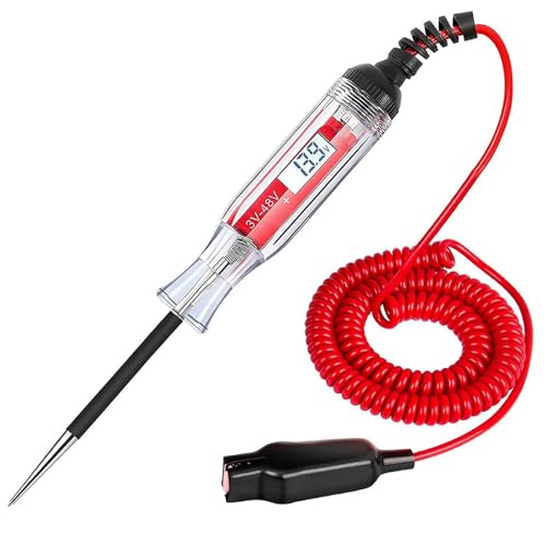 Hochleistungsfahrzeug Niedrige Spannungen Und Lichttester Metallsonden 3-48V Digitaler LCD Anzeigetester Mit Federdraht Kunststoffspannungsmesswerkzeug Hochleistungsfahrzeug Niedrige Spannungen Und Lichttester Metallsonden 3-48V Digitaler LCD Anzeigetester Mit Federdraht Kunststoffspannungsmesswerkzeug von ANMITI