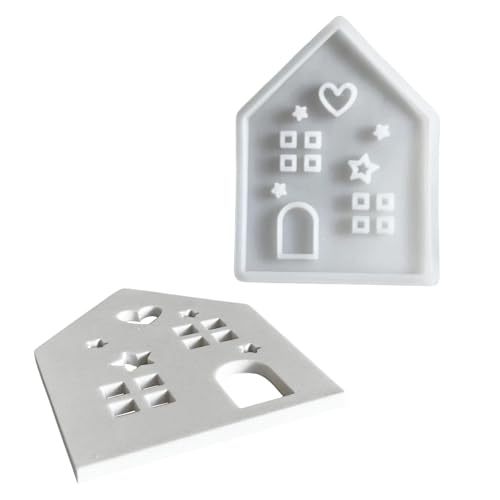 Home Dekoration Silikonform Haus Figur Ornament Schimmel Einfache Demold Gips Schimmel Schmuck Schmuck Herstellung Handgefertigte Handwerkszubehör von ANMITI
