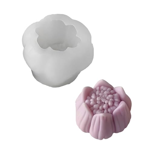 Kerzenhause Dekore Silikonform Realistische Blumenanzeige Charm Silikonform Für Einzigartige Kerzen Und Seifendesigns Easy Release Form Form von ANMITI