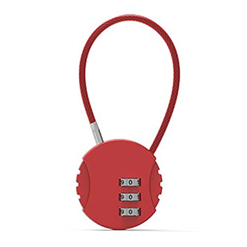 Kleine Reisegepäckschloss 3 Ziffer Kombination Padlock Draht Seilkennwort Schloss Für Rucksacks Fitnessstudio Schulschließfächer Ruck Pack Locks Kombinationskabinett Für Zuhause von ANMITI
