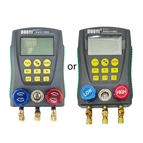 Kühlung Digitaler Verteilermesser DY517 Auto Klimaanlage Drucktemperatur Elektronischer Manometer Messgeräte HLK Messgeräte Mit Temperatur HLK Messgerät von ANMITI