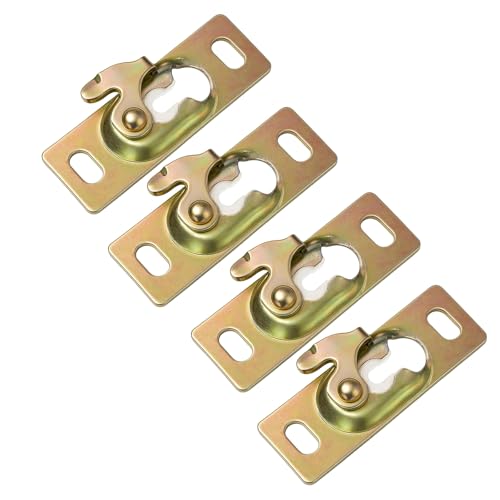 Packung Mit 4 Schweren Metallschiebetürbügel Tellern Mit Allgemeinen Fit Türen Kleiderbügelklammern Für Sichere Befestigungsklammern Für Die Befestigungsstrecke Packung Mit 4 Schweren Metallschiebetürbügel Tellern Mit Allgemeinen Fit Türen Kleiderbügelklammern Für Sichere Befestigungsklammern Für Die Befestigungsstrecke von ANMITI