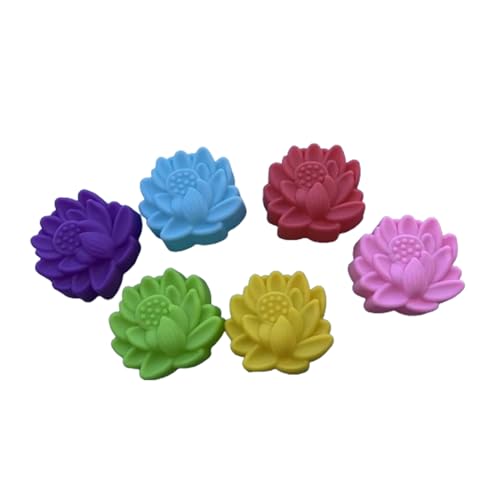 Packung Von 6 Silikon Backformen Wiederverwendbare Blumförmige Backgeschirr Die Einfach Zu Reinigen Nicht Klebrig Formen Dessertformen Zum Backen von ANMITI