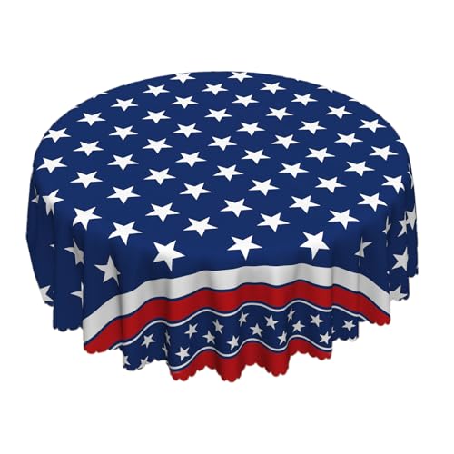 Schwere Dutys Polyester Rot Weiß Blau Tischabdeckungen Flaggen Sterne Patriotische Tischdecke Dekoration Gedenkstafel von ANMITI