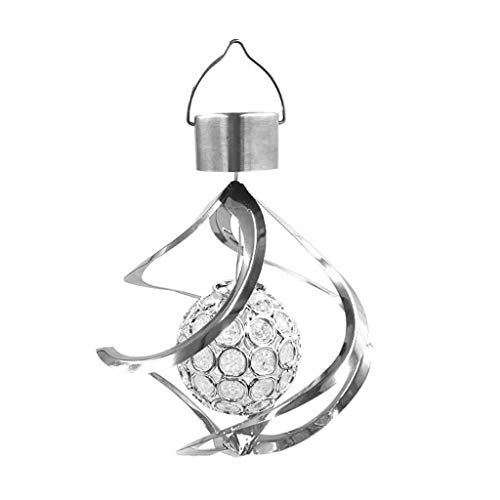Solar Angetriebene Windkonbaumleuchte Garten Hängende Spinner Lampe Farbwechseln Von Solarleuchten Outdoor Garten Ornamente Felsen Felsen von ANMITI
