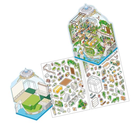 Szene Machen Sie Aufkleber Cartoon Landschaft Ästhetik 2.5D Spielzeugspiel Dekorativ Szene Machen Sie Aufkleber Cartoon Landschaft Ästhetik 2.5D Spielzeugspiel Dekorativ von ANMITI