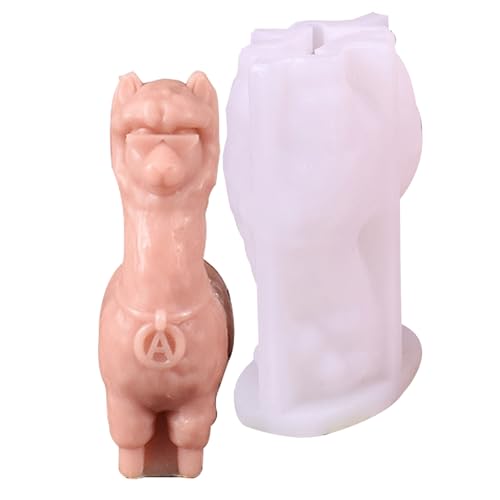 Tierförmige Silikonform Alpakas Formen Kerzenguss Schokoladenepoxidharz Back Silikonform Alpakas Guss Kerzenpflaster Backen von ANMITI