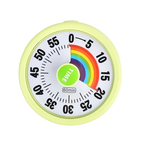 Visual Timer Rotary Control 60-minütiger Countdown Wecker Für Küchenklassenzimmer Und Bürozeitmanagement Tool Multi Zweck Visueller Timer von ANMITI