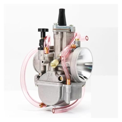 ANNAKETZPW Vergaser Motorrad PWK Vergaser 21 24 26 28 30 32 34mm Mit Power Jet Für Racing Motor System Zubehör Kraftstofffilter(24mm) von ANNAKETZPW