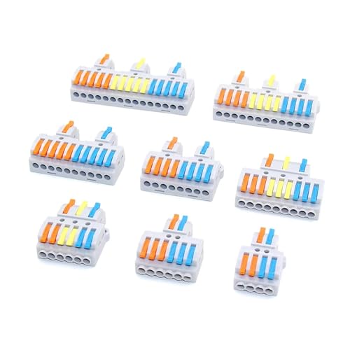 ANNBCDL 1/5/10 PCS Schnelle Verdrahtung Kabel Anschlüsse Kompakte Splitter Elektrische Leiter Push-in Home Terminal Block Mit Befestigung(4312,5 PCS) von ANNBCDL