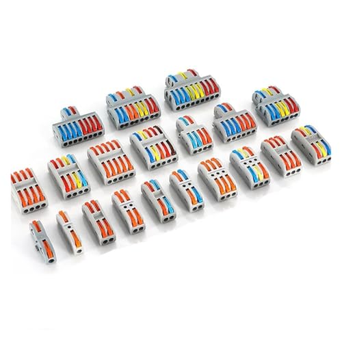 ANNBCDL 1-in-Multiple-Out-Push-in-Anschlussklemmenblock for elektrische Kabel, schnelle Verkabelung, Kabelanschlüsse for den Kabelanschluss(SPL-1(PCT-221),10 PCS) von ANNBCDL
