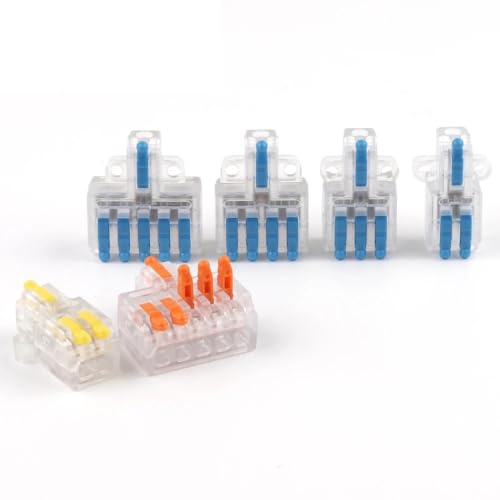 ANNBCDL 10PCS 1 In Multiple Out Quick Wire Connector Kabel Verdrahtung Terminal Block Push-in Home Junction Box(10PCS D1-3TY) von ANNBCDL