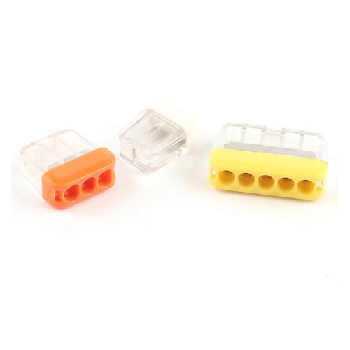 ANNBCDL 50PCS 2/3/5 Pin Schnelle Einfache Draht Spleißen Stecker Terminal Block Kompakte Push-in Leiter Verdrahtung stecker AWG 20-14(NC-205) von ANNBCDL