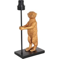 Tischlampe Anne Light And Home Animaux - Schwarz - 3712ZW - Naturel & Schwarz von ANNE LIGHT AND HOME