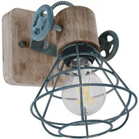 Anne Light And Home - Wandlampe Guersey - Holz - 1578GR - Grau & Hout von ANNE LIGHT AND HOME