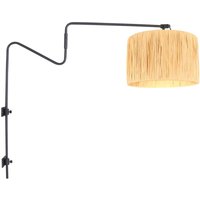 Wandlampe Anne Light And Home Linstrøm - Schwarz - 3721ZW - Naturel & Schwarz von ANNE LIGHT AND HOME