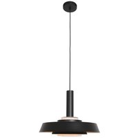 Anne Light And Home - Pendelleuchte Flinter in Schwarz E27 420mm - Schwarz von ANNE LIGHT AND HOME